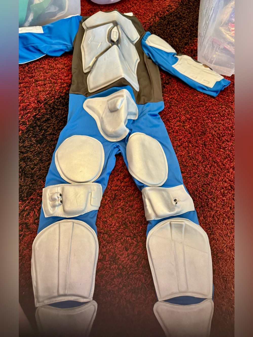 🤖 Kids Blue Robot Armor Costume Size Medium ⚔️💙